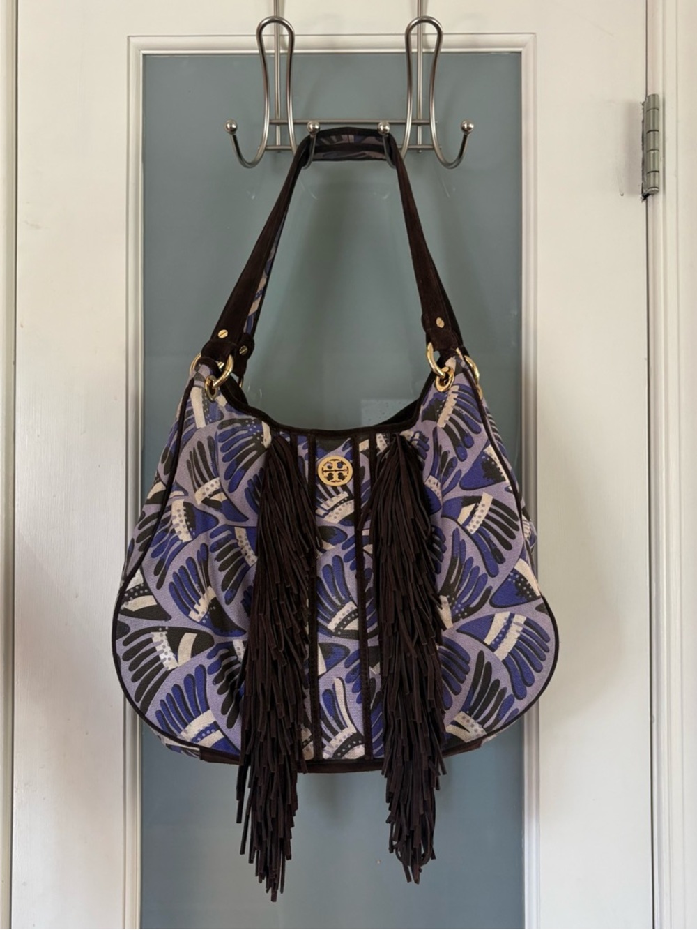 Tory Burch Sawla Hobo Fringe Bag - Picture 2 of 6